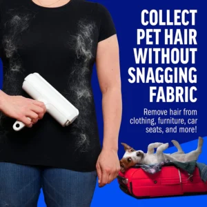 Pet Hair Remover Roller – 2-in-1 Self-Cleaning Tool for Quick Fur Removal